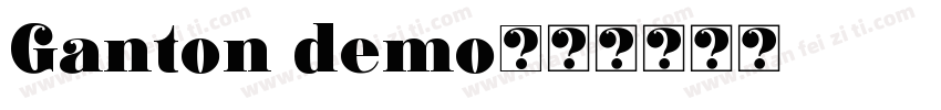 Ganton demo字体转换